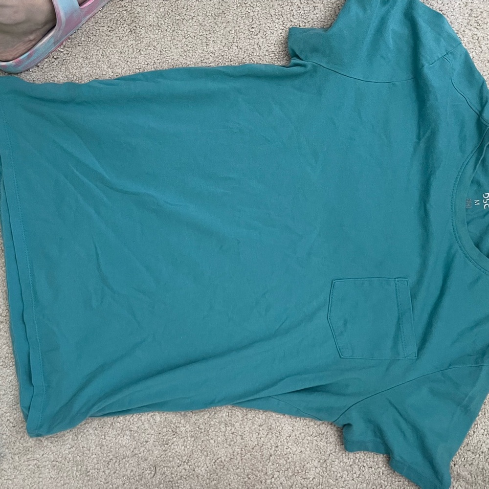 Teal T-Shirt with Pocket
